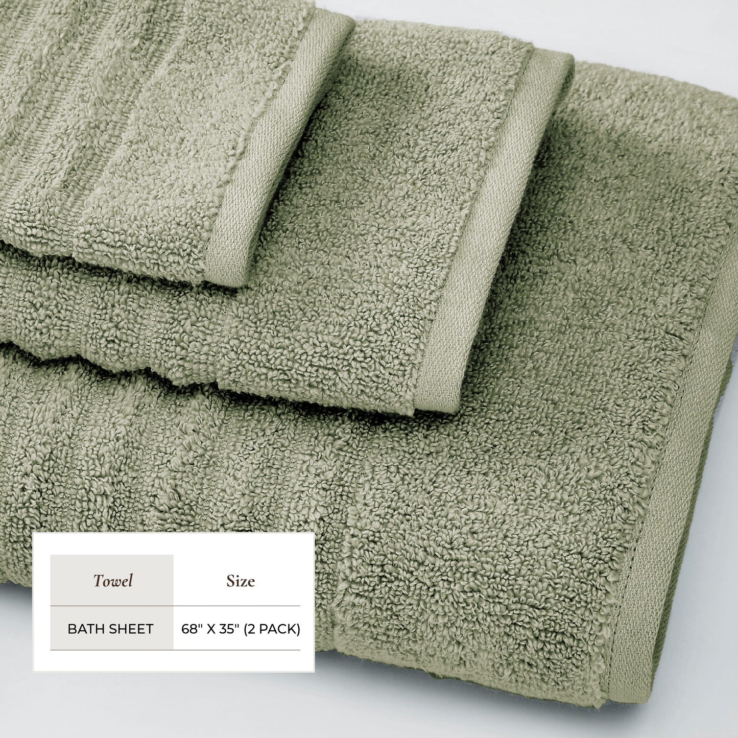 Luxury Combed Cotton Bath Towel Set - Karina Collection