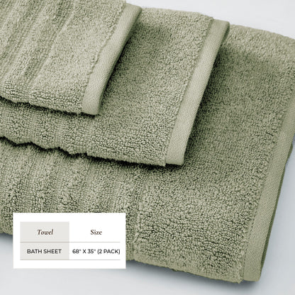 Luxury Combed Cotton Bath Towel Set - Karina Collection