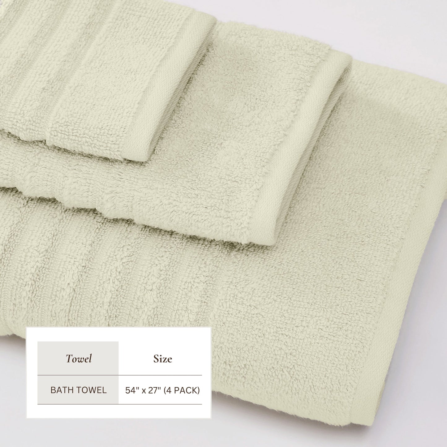 Luxury Combed Cotton Bath Towel Set - Karina Collection