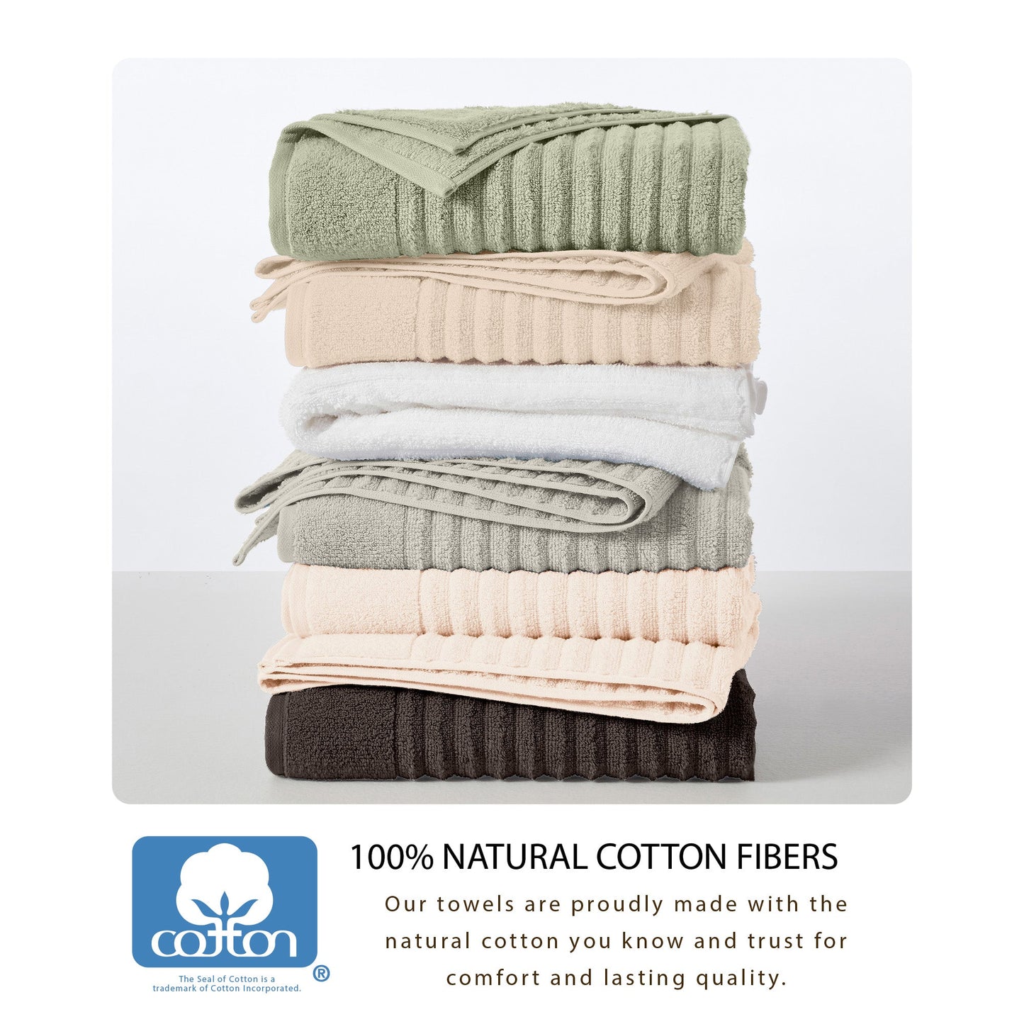 Luxury Combed Cotton Bath Towel Set - Karina Collection