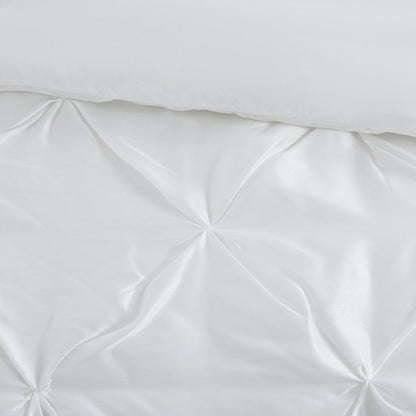 7 Piece Tufted Comforter Set White