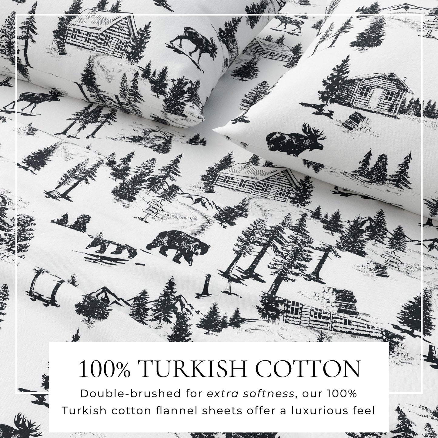 Turkish Cotton Flannel Sheet - Lakeview Collection