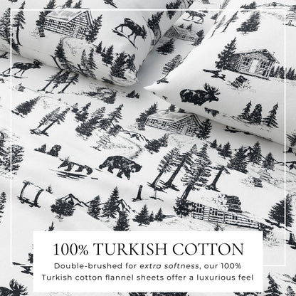 Turkish Cotton Flannel Sheet - Lakeview Collection