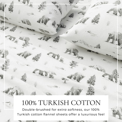 Turkish Cotton Flannel Sheet - Lakeview Collection