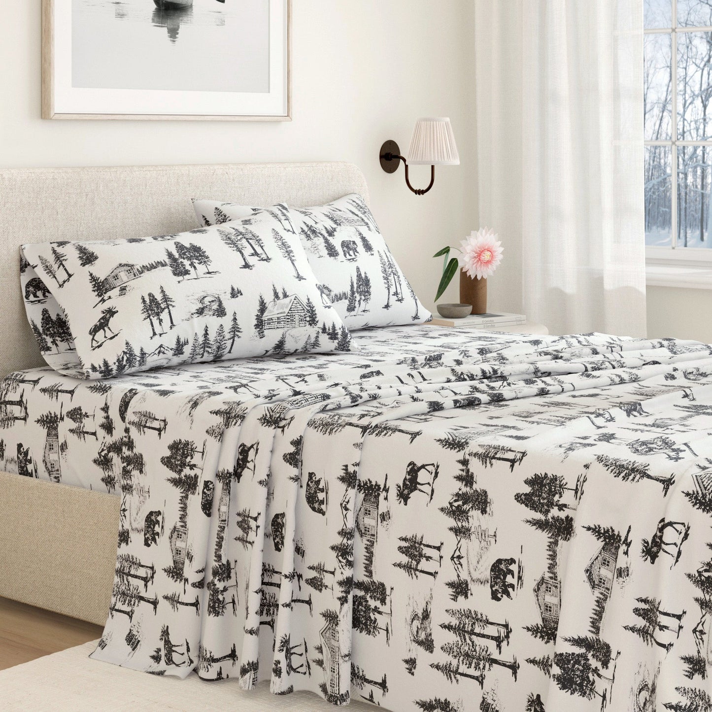Turkish Cotton Flannel Sheet - Lakeview Collection