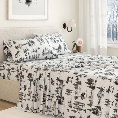 Turkish Cotton Flannel Sheet - Lakeview Collection