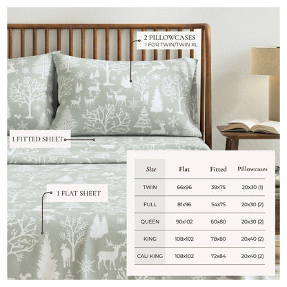 Turkish Cotton Flannel Sheet - Lakeview Collection