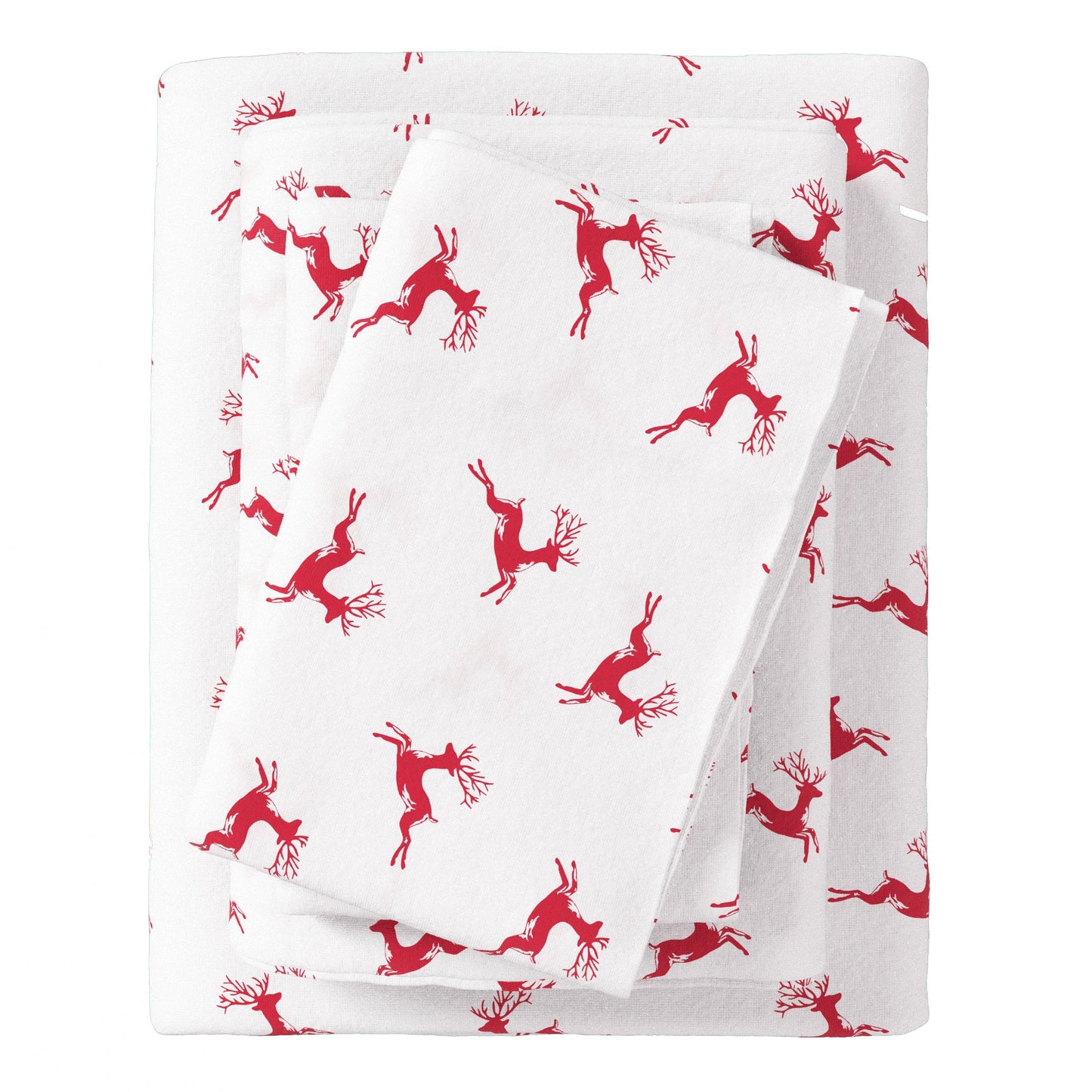 Turkish Cotton Christmas Flannel Sheet Set - Whittaker Collection