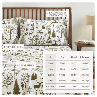 Turkish Cotton Flannel Sheet - Lakeview Collection