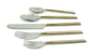 Vibhsa Stainless Steel Gold Flatware set of 20 pieces