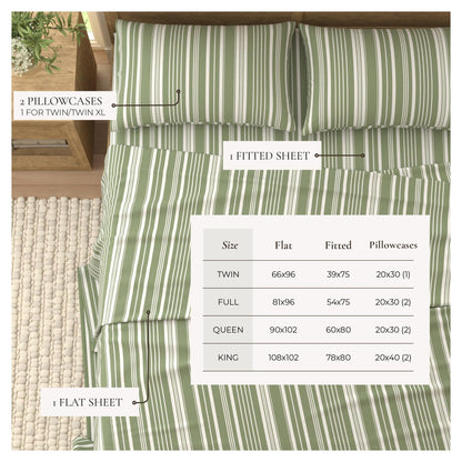 Striped Sheet Set - Elouise Collection