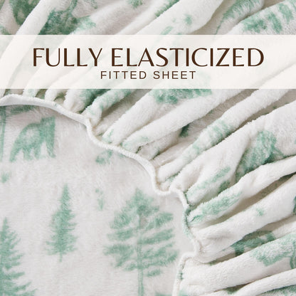 Printed Plush Sheet - Velvet Luxe Collection
