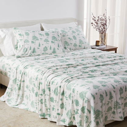 Printed Plush Sheet - Velvet Luxe Collection