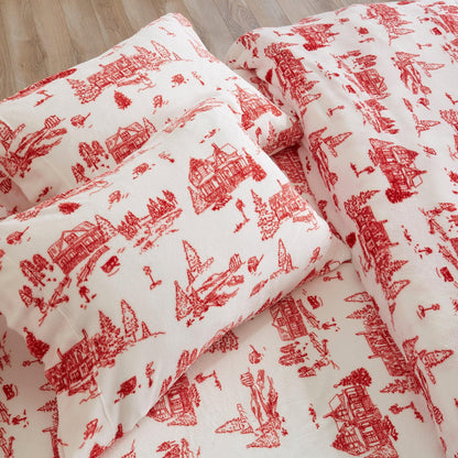 Printed Plush Sheet - Velvet Luxe Collection