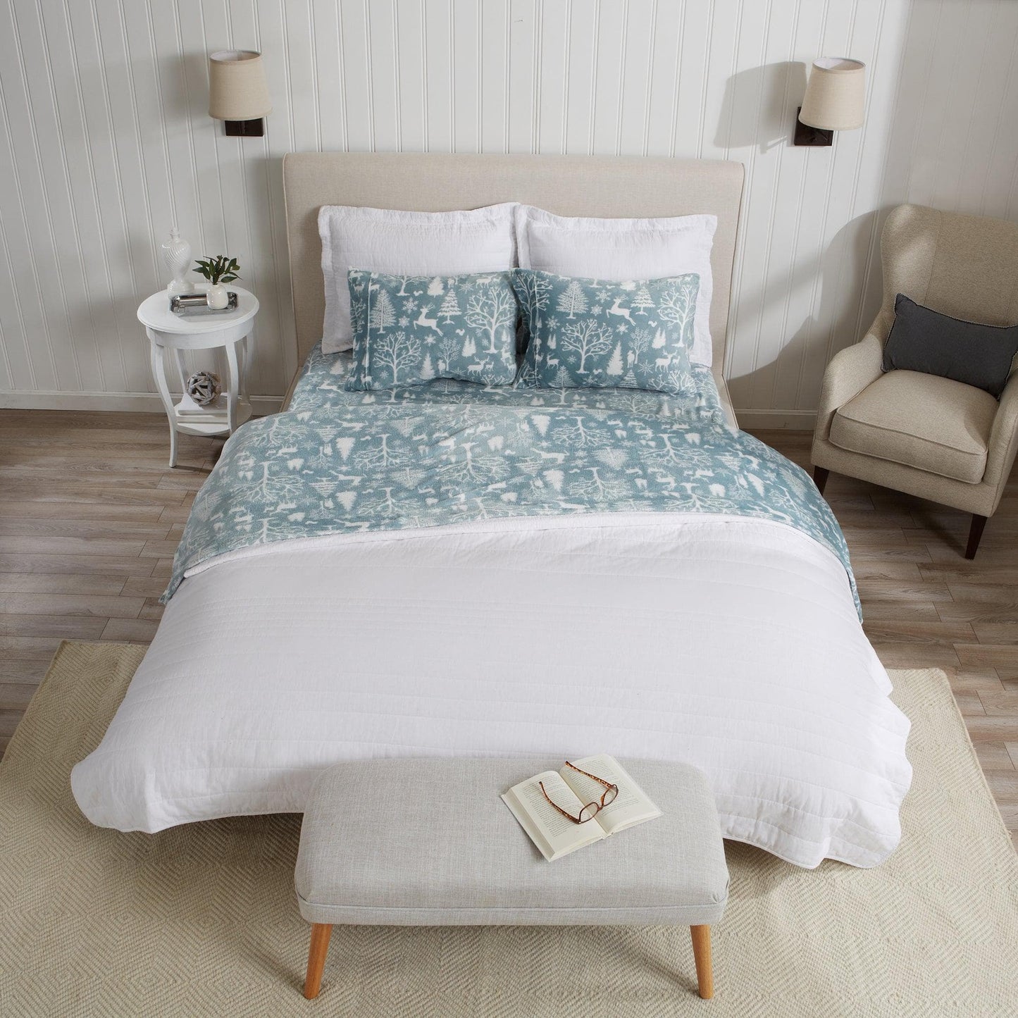 Printed Plush Sheet - Velvet Luxe Collection