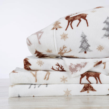 Printed Plush Sheet - Velvet Luxe Collection
