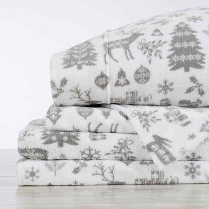 Printed Plush Sheet - Velvet Luxe Collection