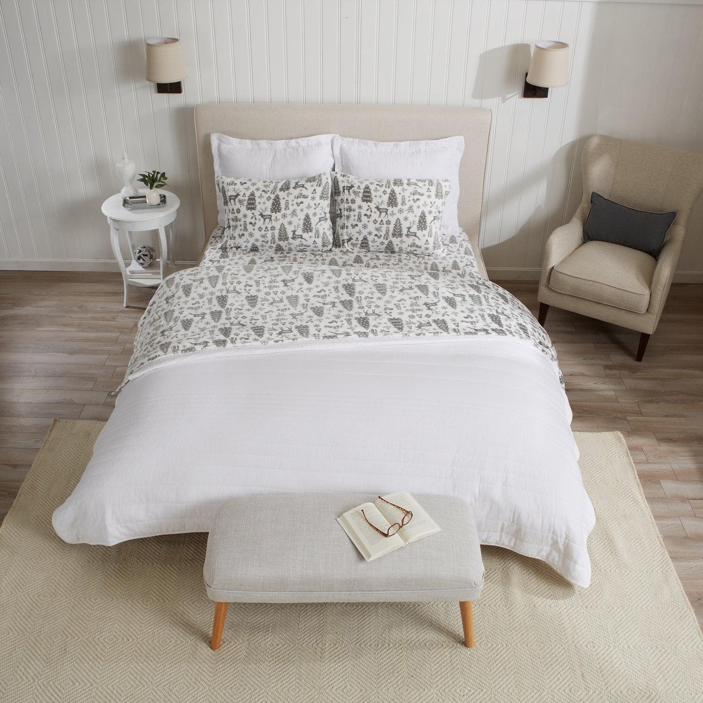 Printed Plush Sheet - Velvet Luxe Collection