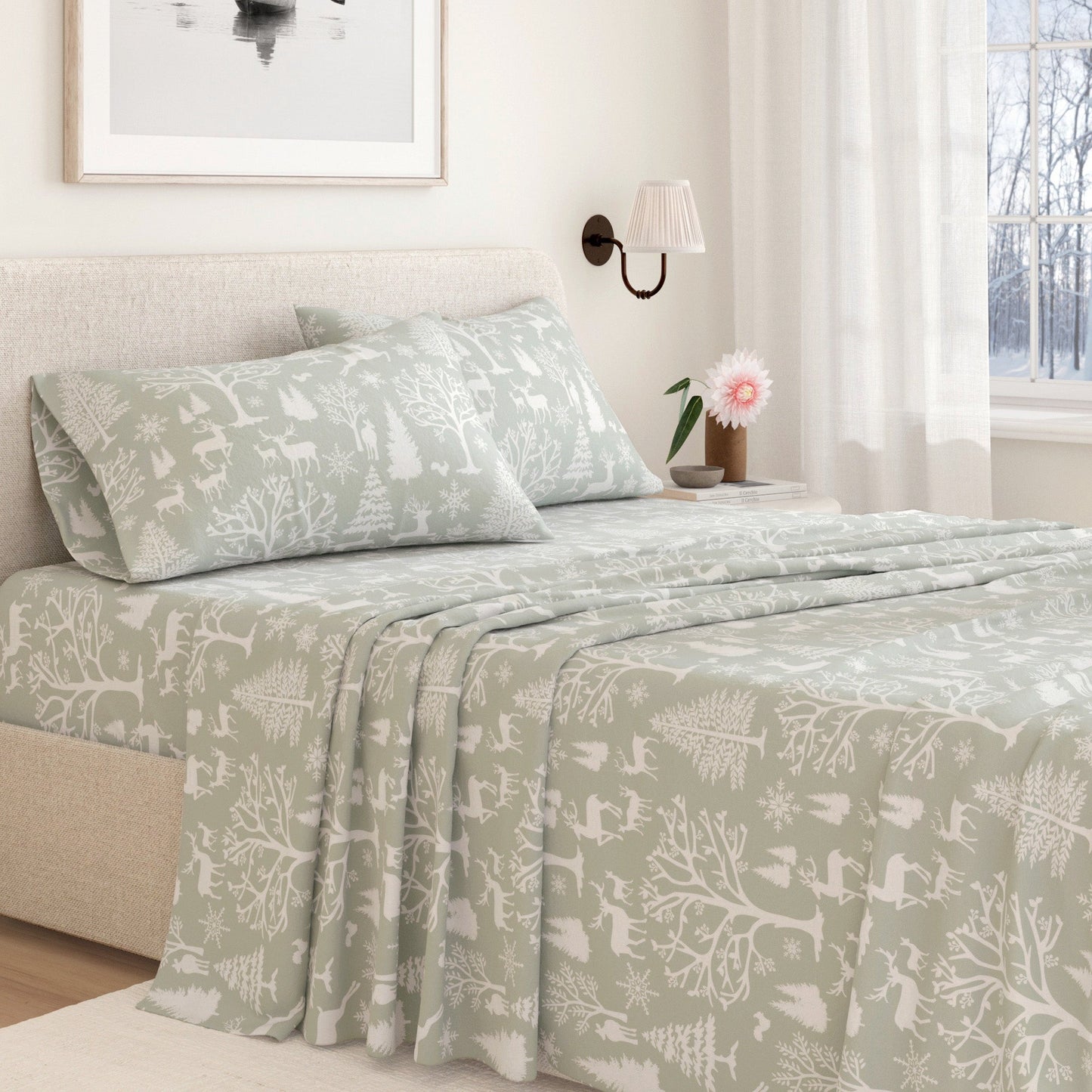 Turkish Cotton Flannel Sheet - Lakeview Collection