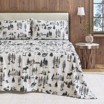 Turkish Cotton Flannel Sheet - Lakeview Collection