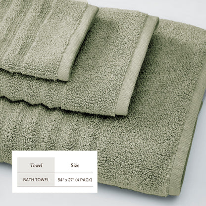 Luxury Combed Cotton Bath Towel Set - Karina Collection