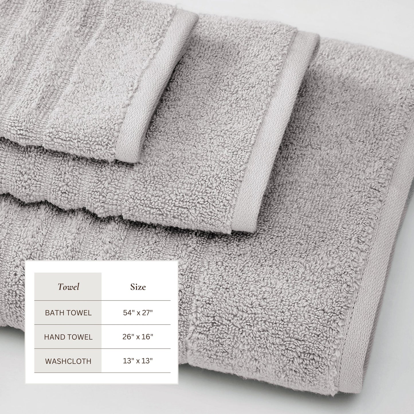 Luxury Combed Cotton Bath Towel Set - Karina Collection