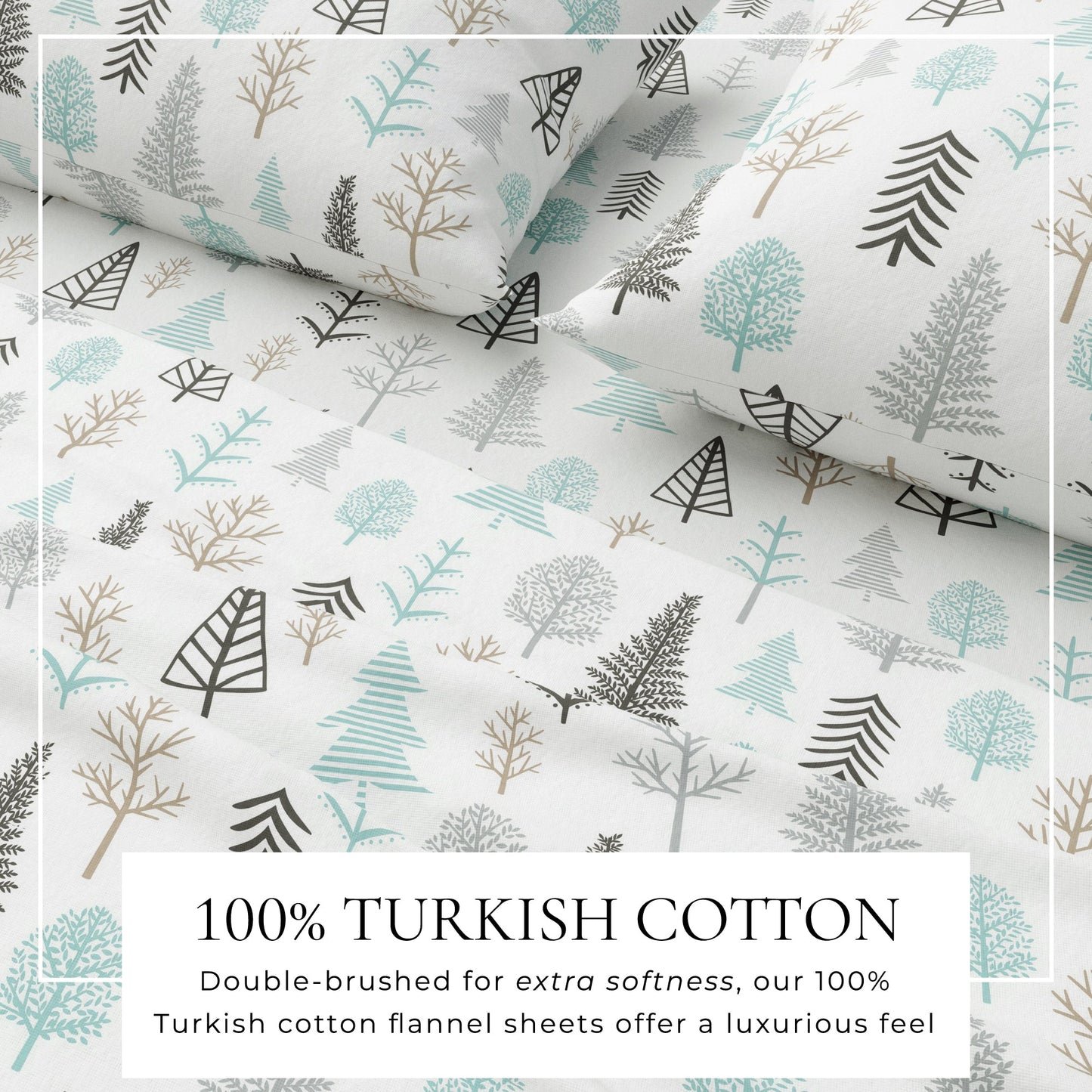 Turkish Cotton Flannel Sheet - Lakeview Collection