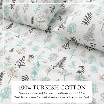 Turkish Cotton Flannel Sheet - Lakeview Collection