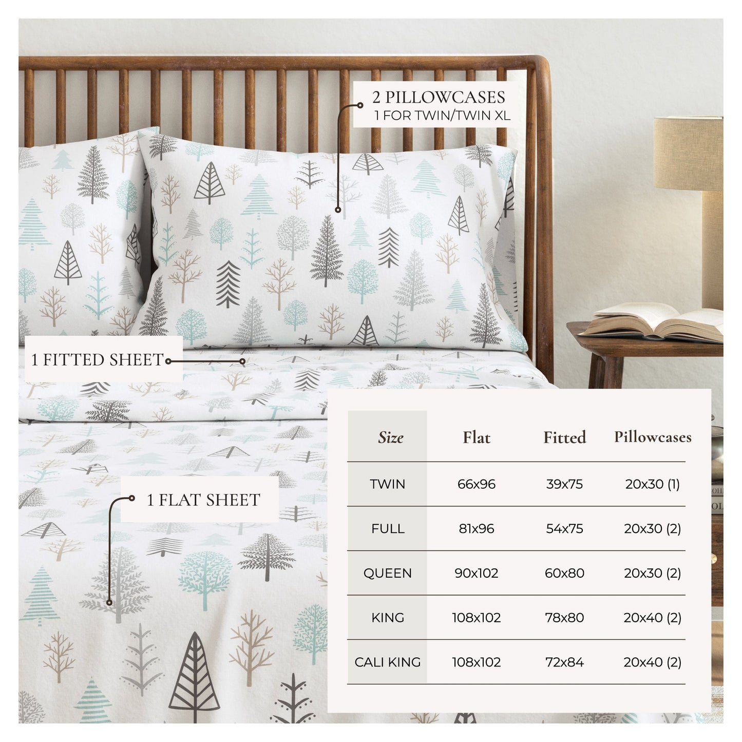 Turkish Cotton Flannel Sheet - Lakeview Collection