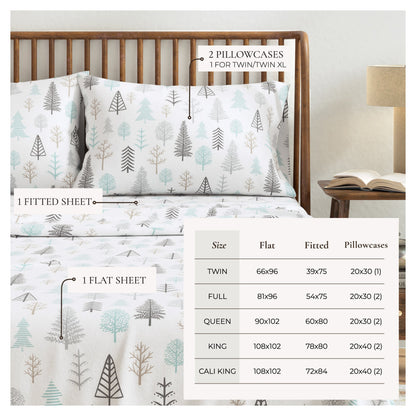 Turkish Cotton Flannel Sheet - Lakeview Collection