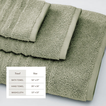 Luxury Combed Cotton Bath Towel Set - Karina Collection