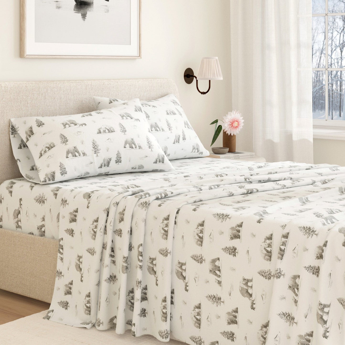 Turkish Cotton Flannel Sheet - Lakeview Collection