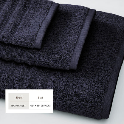 Luxury Combed Cotton Bath Towel Set - Karina Collection