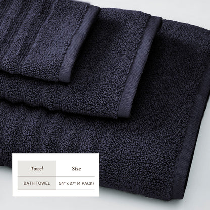 Luxury Combed Cotton Bath Towel Set - Karina Collection
