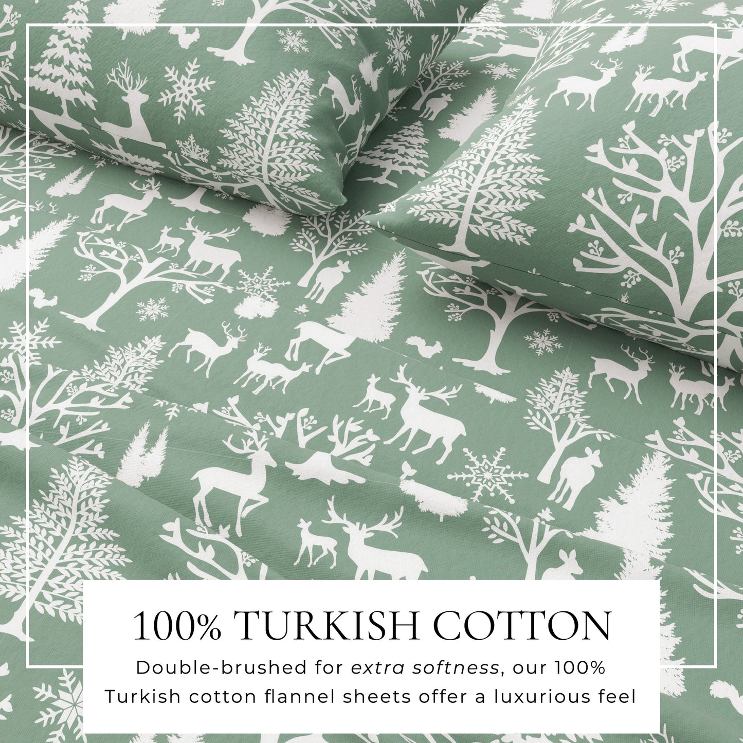 Turkish Cotton Flannel Sheet - Lakeview Collection