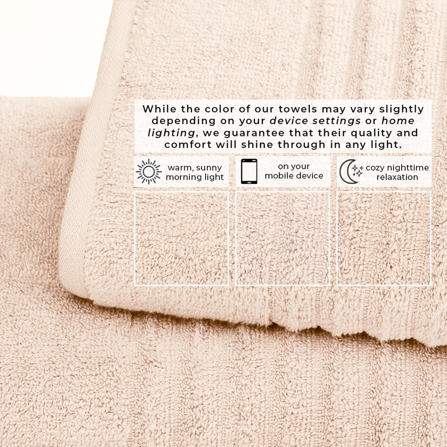 Luxury Combed Cotton Bath Towel Set - Karina Collection