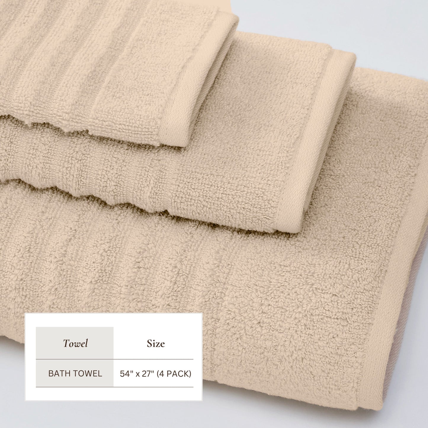 Luxury Combed Cotton Bath Towel Set - Karina Collection