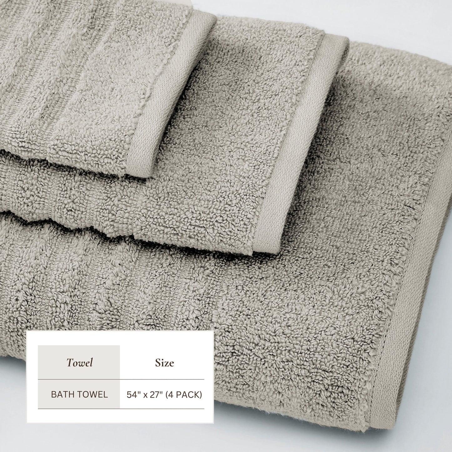 Luxury Combed Cotton Bath Towel Set - Karina Collection