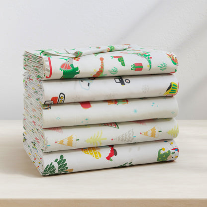 Turkish Cotton Christmas Flannel Sheet Set - Whittaker Collection