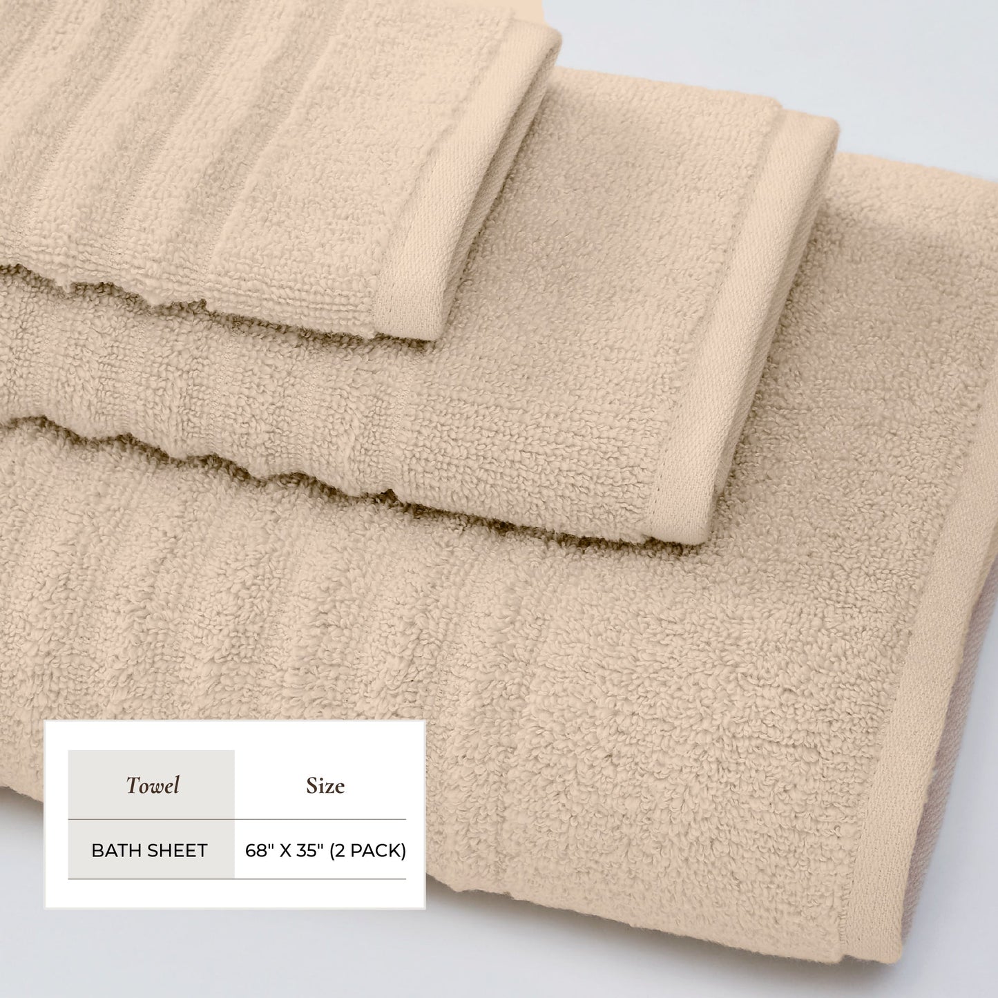 Luxury Combed Cotton Bath Towel Set - Karina Collection
