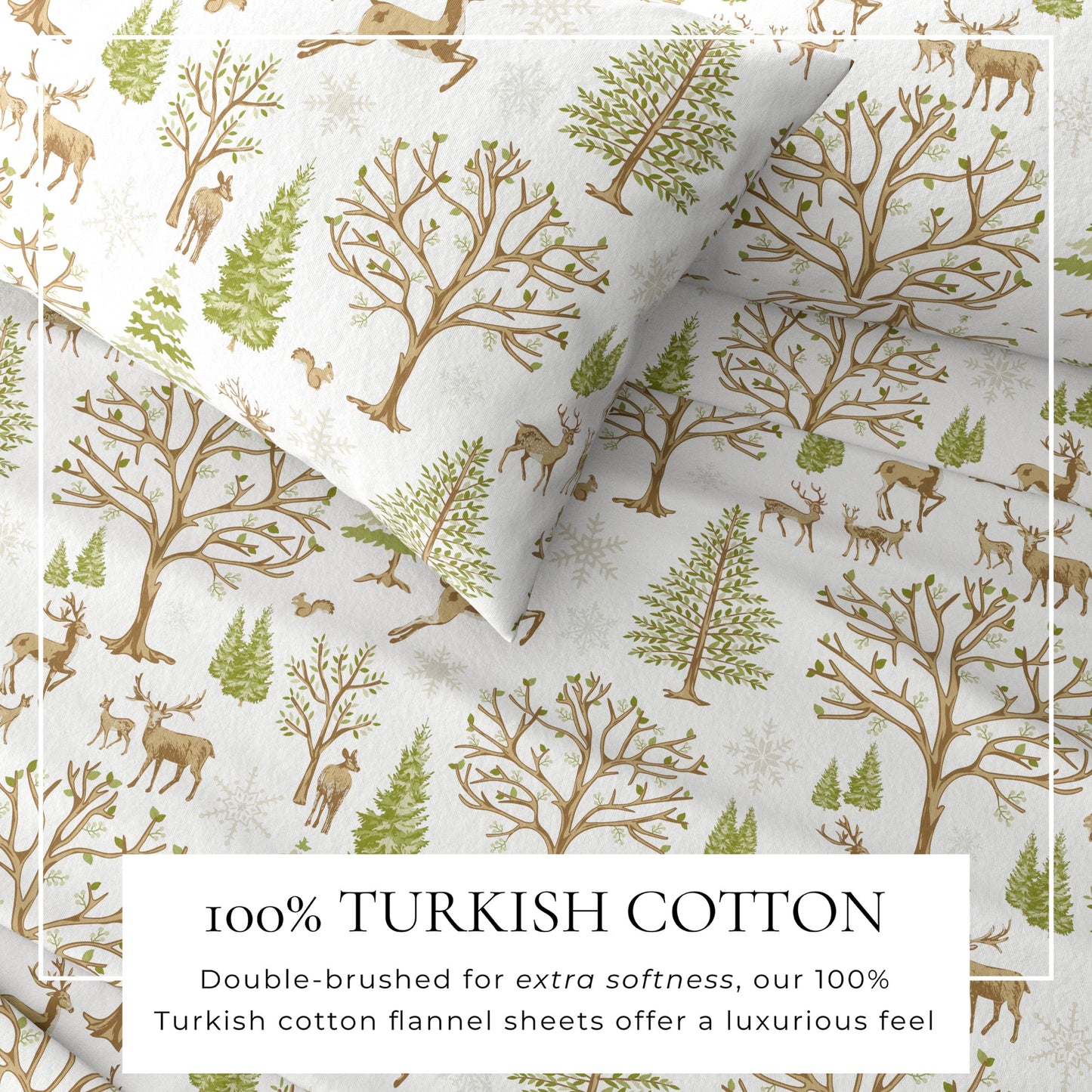 Turkish Cotton Flannel Sheet - Lakeview Collection