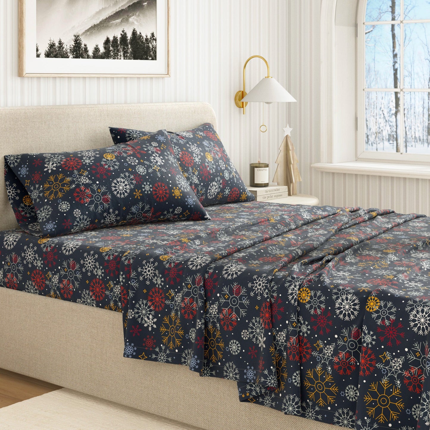 Turkish Cotton Flannel Sheet - Lakeview Collection