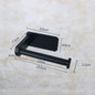 Stainless Steel Wall Toilet Paper Roll Holder Black Silver Self Adhesive Toilet Paper Holder for Bathroom Stick Wall Towel Rack