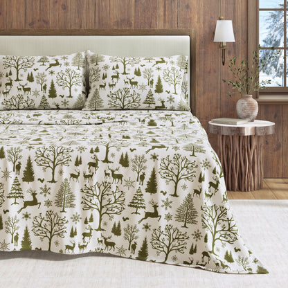 Turkish Cotton Flannel Sheet - Lakeview Collection