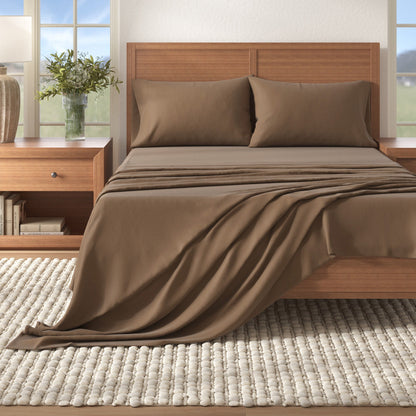 Cotton Solid Flannel Sheet - Nordic Collection