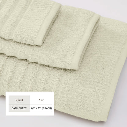 Luxury Combed Cotton Bath Towel Set - Karina Collection