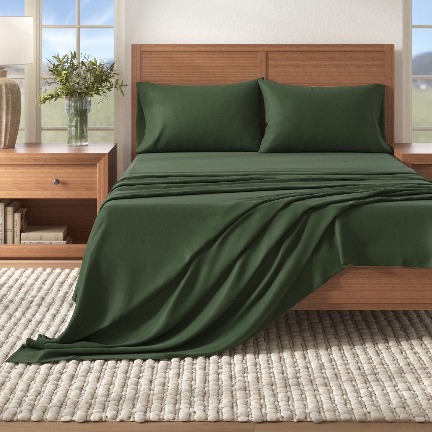 Cotton Solid Flannel Sheet - Nordic Collection