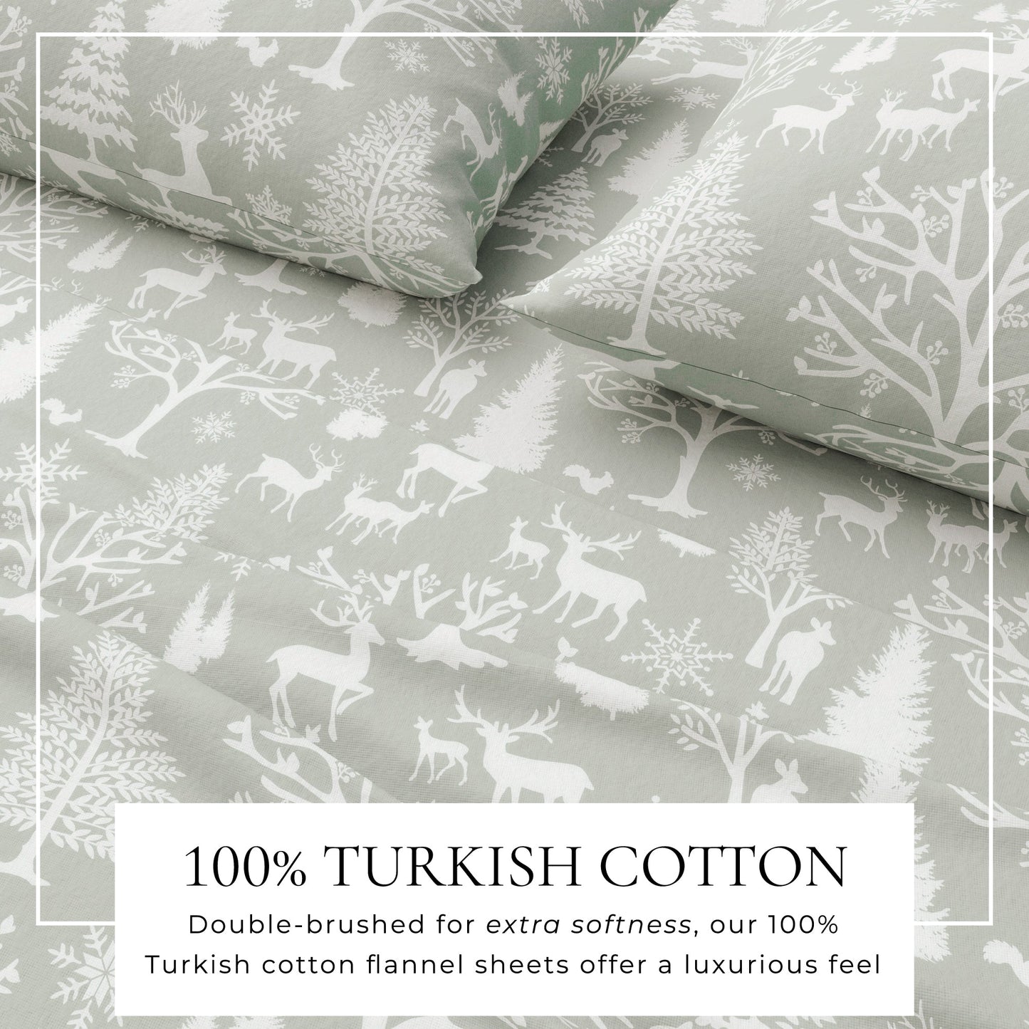 Turkish Cotton Flannel Sheet - Lakeview Collection